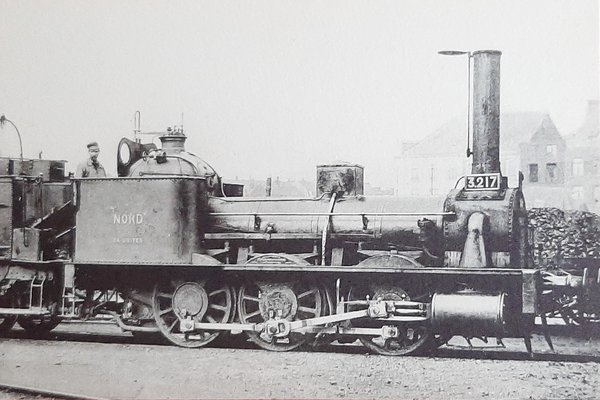 Cartolina Ferrovie - Locomotives Du Nord - Machine n 3217
