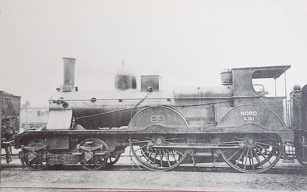 Cartolina Ferrovie - Locomotives Du Nord - Machine n 2101