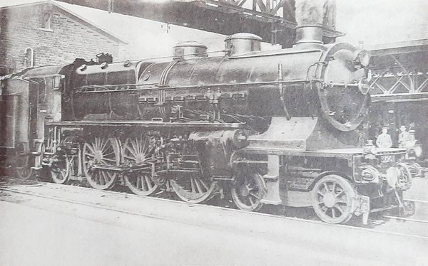 Cartolina Ferrovie - Locomotives Du Nord - Machine n 3.1201