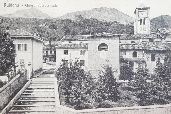 Cartolina Rubiana - Chiesa Parrocchiale - 1933