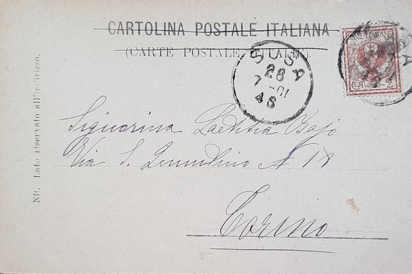 Cartolina Susa - Chiesa del Ponte ( dal corso Lungo …