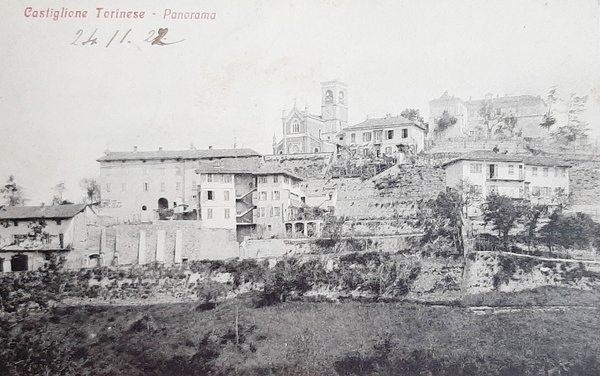 Cartolina Castiglione Torinese - Panorama - 1922