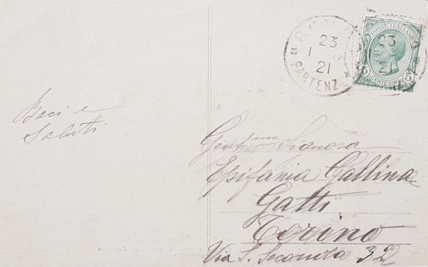 Cartolina Esposizioni Roma - Faenza - Porta Ravegnana - 1921