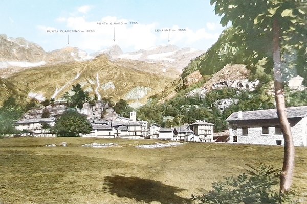 Cartolina Forno Alpi Graie - Panorama con sfondo ghiacciai - …