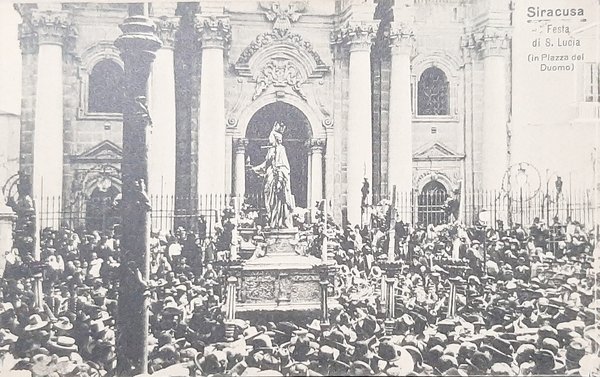 Cartolina Siracusa - Festa di S. Lucia - Piazza del …
