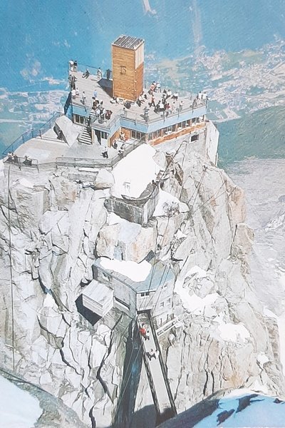 Cartolina Chamonix - Mt. Blanc - Terrazza sulla Aiguille du …