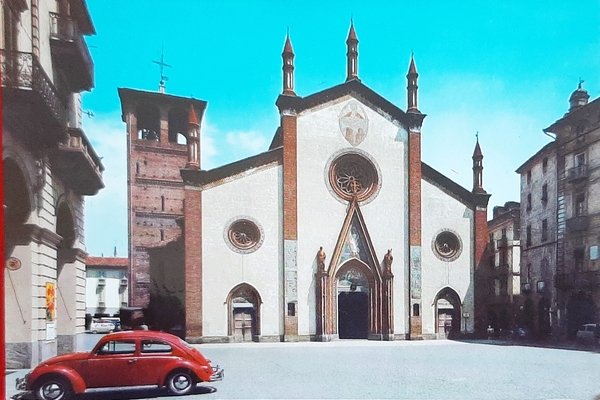 Cartolina Pinerolo - Il Duomo - 1966
