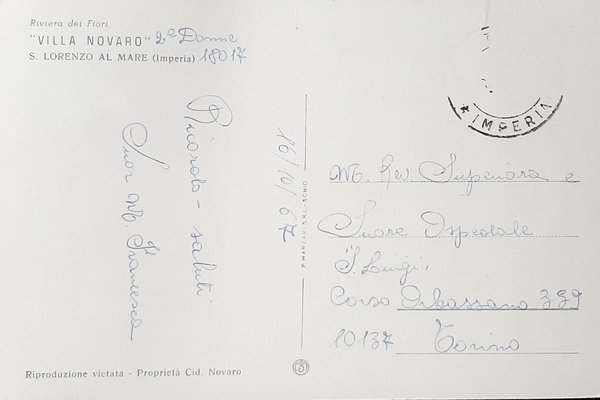 Cartolina Riviera dei Fiori - Villa Novaro - S. Lorenzo … | Immagine Gallery 2