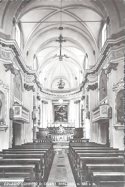Cartolina Collegio Convitto di Celana - Bergamo - 1960