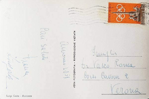 Cartolina Auronzo di Cadore - 1959