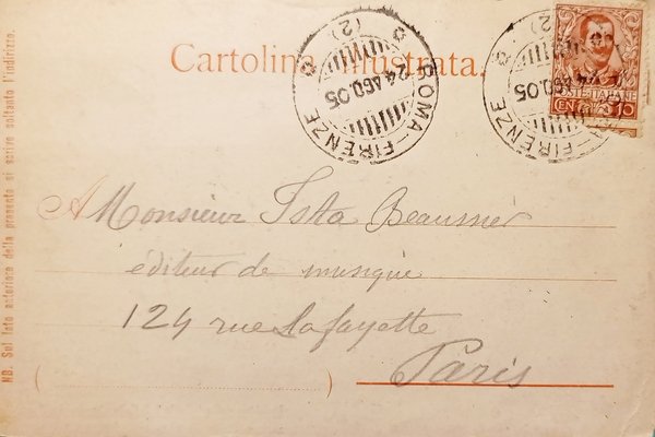 Cartolina - Veduta di Vallombrosa - 1905