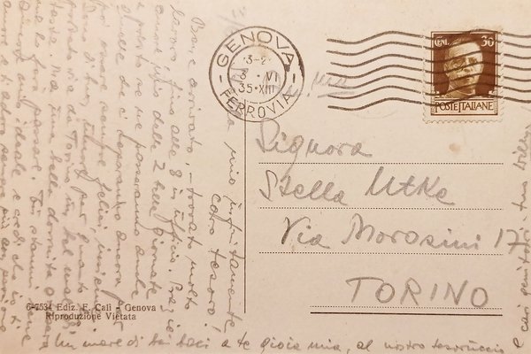 Cartolina - Genova - Rotonda di Via Corsica e Panorama …