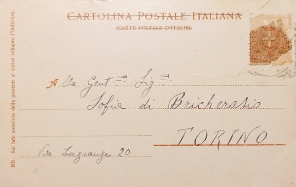 Cartolina - Firenze - Palazzo Pitti - Parte posteriore - …