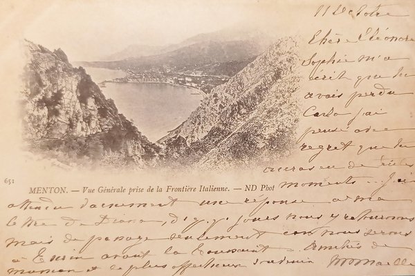 Cartolina - Francia - Menton - Vue generale prise de …