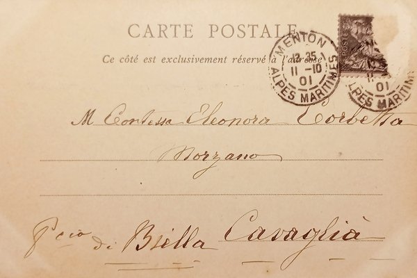 Cartolina - Francia - Menton - Vue generale prise de …