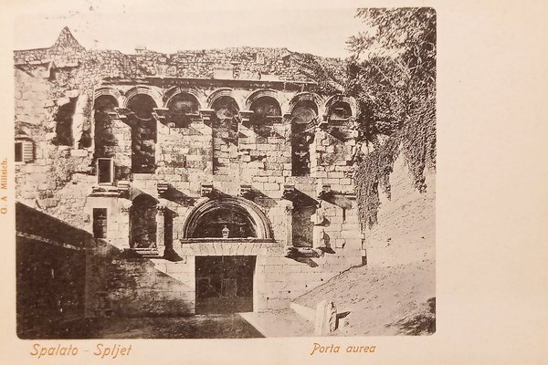 Cartolina - Croazia - Spljet - Spalato - Porta aurea …