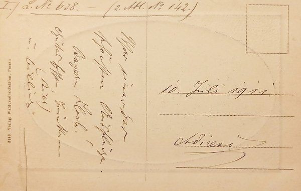 Cartolina - Plaz vor dem Ausfientrturm mit der Lufenhutte in …