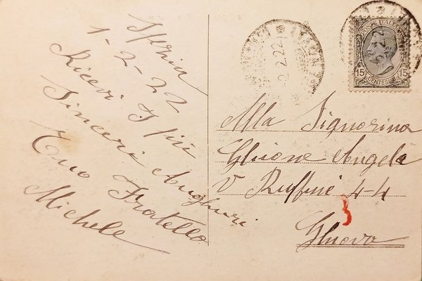 Cartolina - La Spezia - Viale Mazzini - 1922