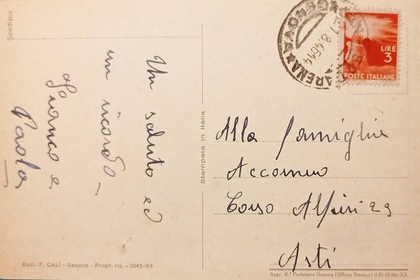 Cartolina - Genova - Sede Istituto Nazionale Previdenza Sociale - …