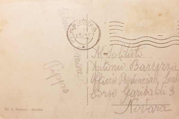 Cartolina - Savona - Nuova strada nazionale Aurelia - 1930 …