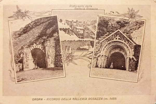 Cartolina - Oropa - Ricordo della Galleria Rosazza - 1920 …