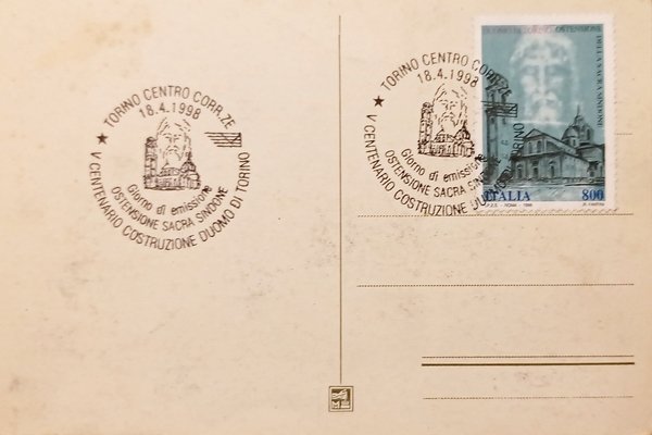 Cartolina - G. Clovio - La S. S. Sindone - …