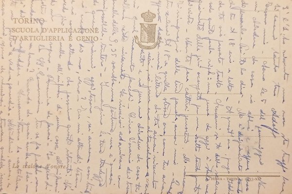 Cartolina - Torino - Scuola d'Applicazione di Artiglieria e Genio …