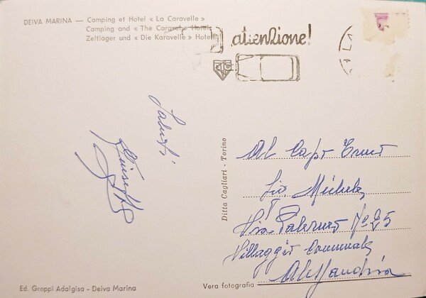 Cartolina - Deiva Marina - Camping e Hotel La Caravella …