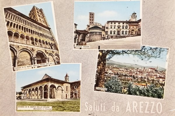 Cartolina - Saluti da Arezzo - 1961