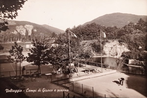 Cartolina - Voltaggio - Campi di Gioco e piscina - …