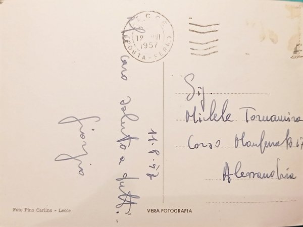 Cartolina - Lecce ( Puglia ) - Scuola A. U. …