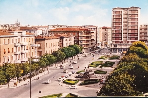 Cartolina - Modena - Largo Garibaldi - 1965