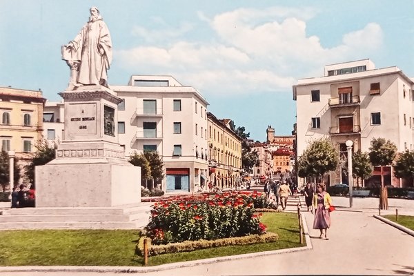 Cartolina - Arezzo - Monumento a G. Monaco - 1964
