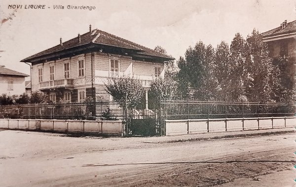 Cartolina - Novi Ligure - Villa Girardengo - 1936