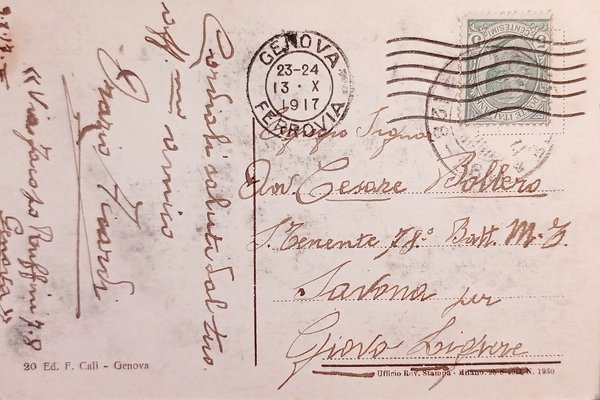 Cartolina - Genova - Ponte Pila e Corso Buenos Aires …