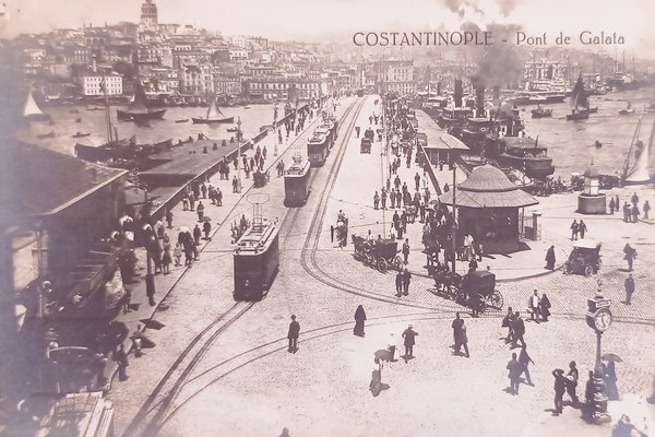 Cartolina - Constantinople - Pont de Galata - 1910 ca.