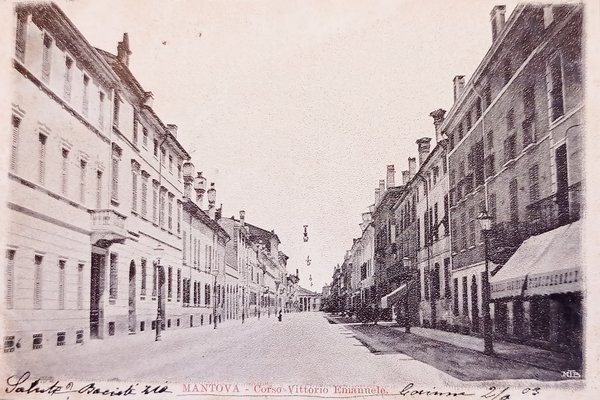 Cartolina - Mantova - Corso Vittorio Emanuele - 1903