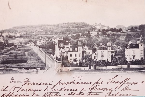 Cartolina - Svizzera - Zurich - 1905