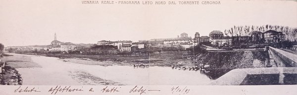 Cartolina - Venaria Reale - Panorama Lato Nord dal Torrente …