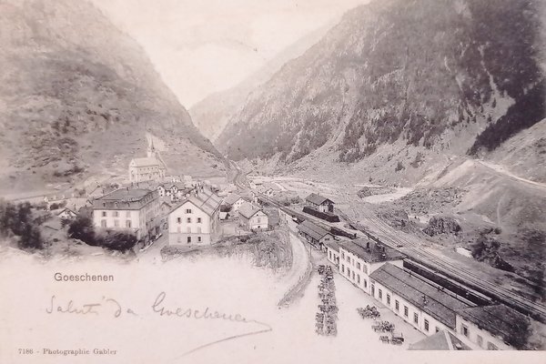 Cartolina - Göschenen - Comune in Svizzera - 1904