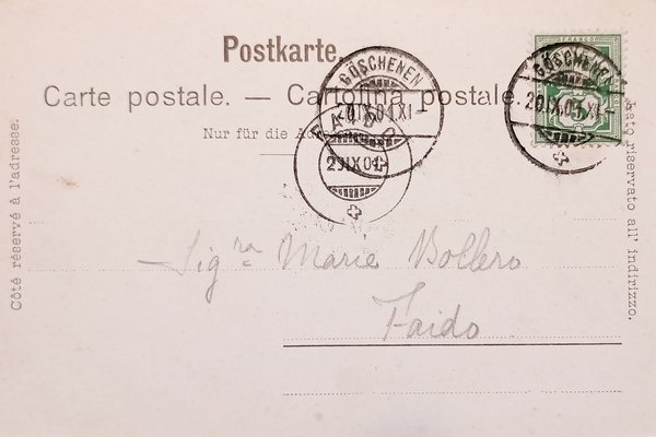 Cartolina - Göschenen - Comune in Svizzera - 1904