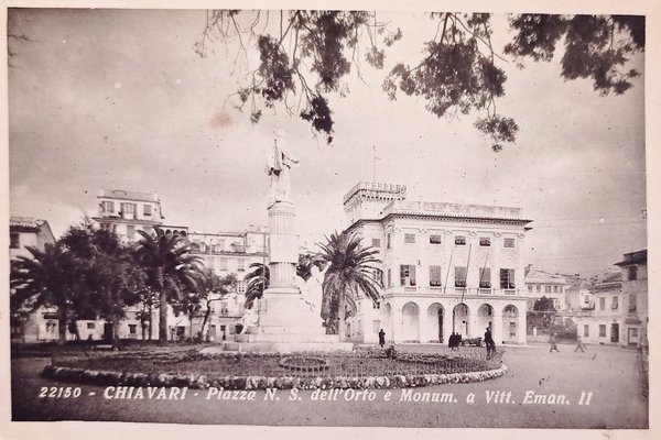 Cartolina - Chiavari - Piazza N. S. dell'Orto e Monumento …