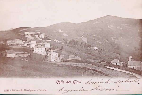 Cartolina - Colle dei Giovi ( Genova ) - 1905