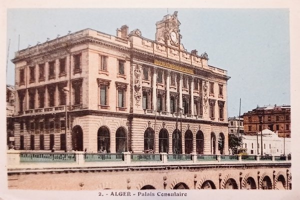 Cartolina - Alger - Palais Consulaire - 1930 ca.