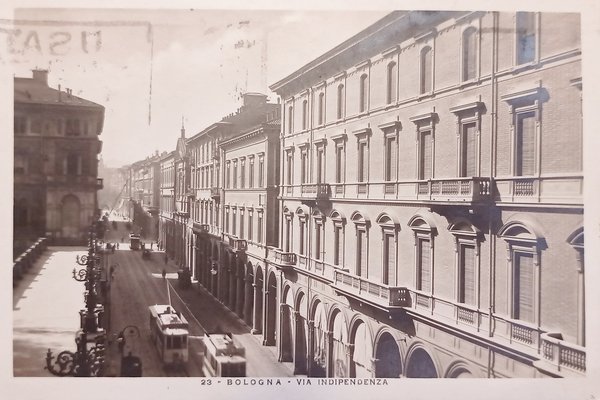 Cartolina - Bologna - Via dell'Indipendenza - 1928