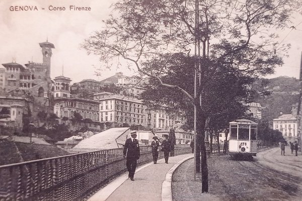 Cartolina - Genova - Corso Firenze - 1916