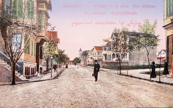 Cartolina - Constantinople - Avenue de la Gare - San …