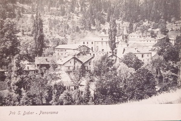 Cartolina - Pré Saint Didier - Panorama - 1900 ca.