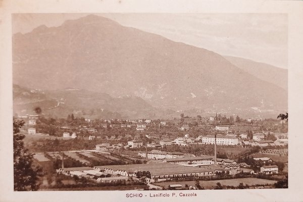 Cartolina - Schio - Lanificio P. Cazzola - 1930 ca.