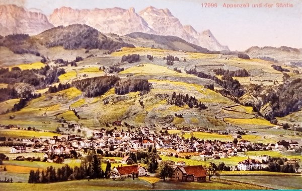 Cartolina - Appenzell und der Säntis - Montagna in Svizzera …